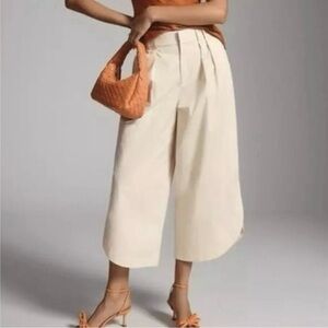 High-Rise Cropped Wide-Leg Pants